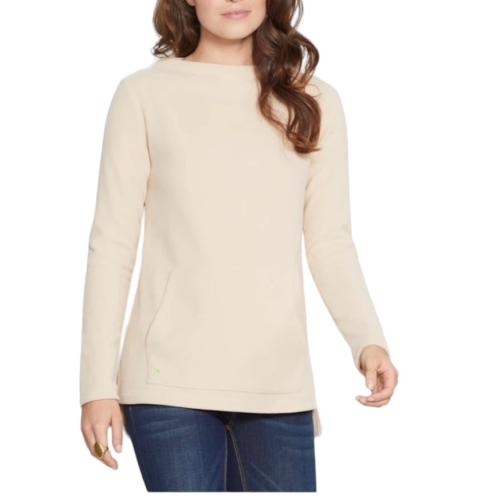 Dudley Stephens Cream Long-Sleeve Pullover Top